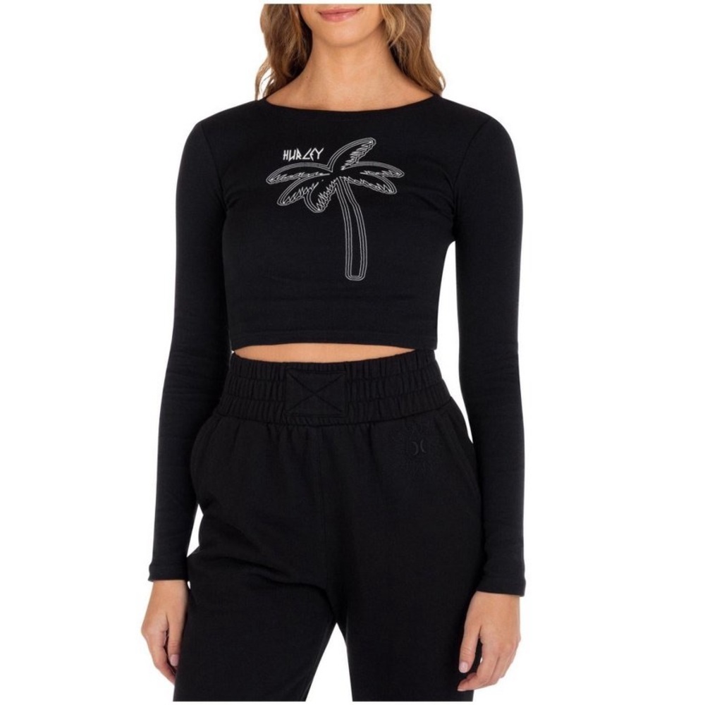 Hurley// Pom Pullover LS Top